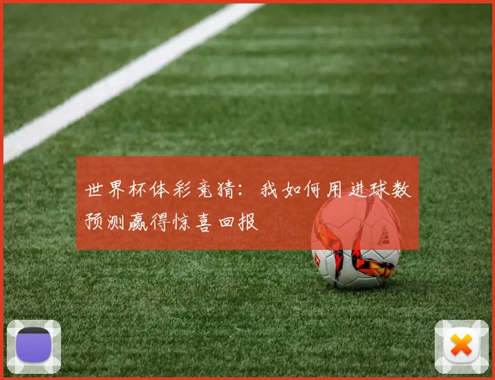 世界杯体彩竞猜:我如何用进球数预测赢得惊喜回报